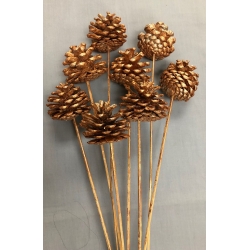 Pine Cones Copper Glitter (8)